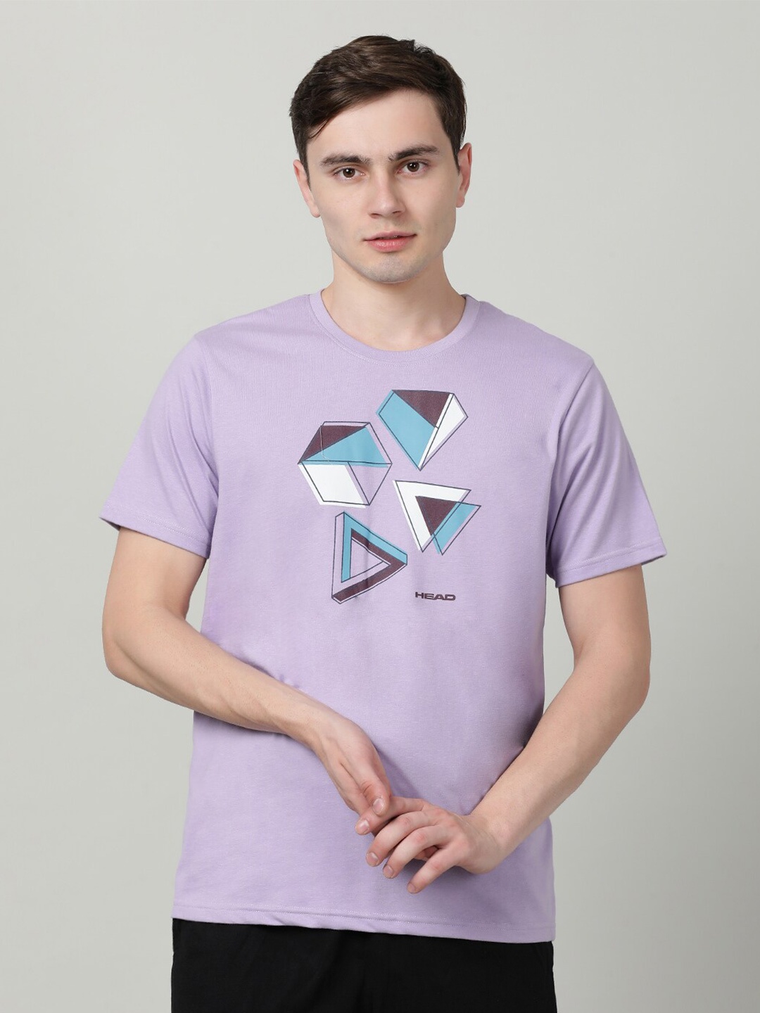 

Head Men Printed T-shirt, Lavender