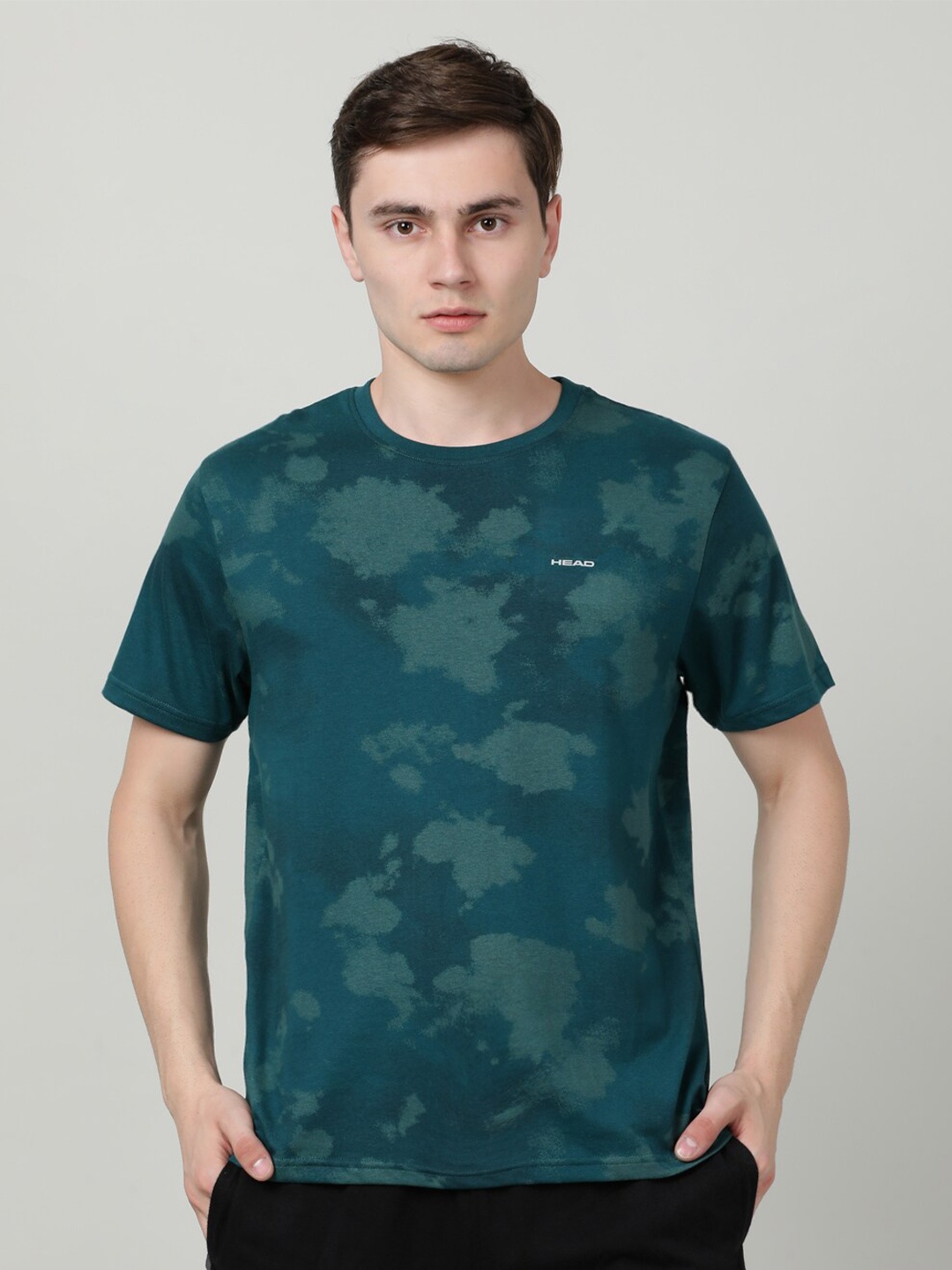 

Head Men Printed Tropical T-shirt, Teal