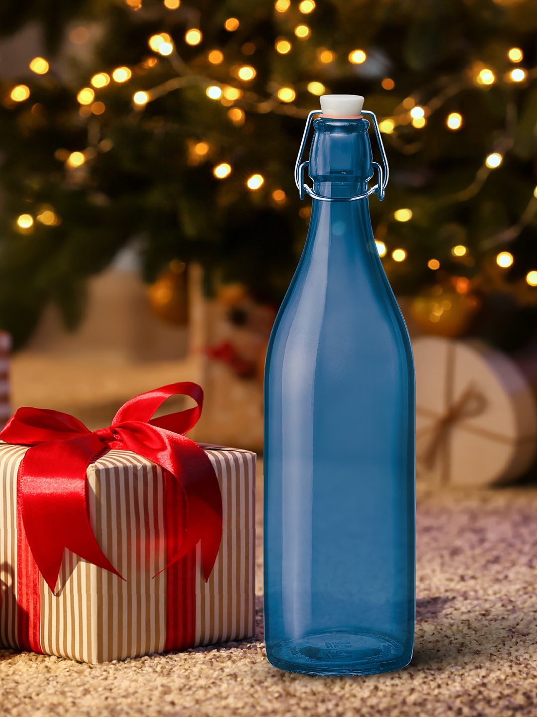 

Treo Giara Blue Silica Glass Water Bottle 1Ltr