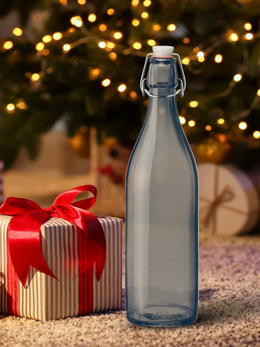 

Treo Giara Grey Silica Glass Water Bottle 1Ltr