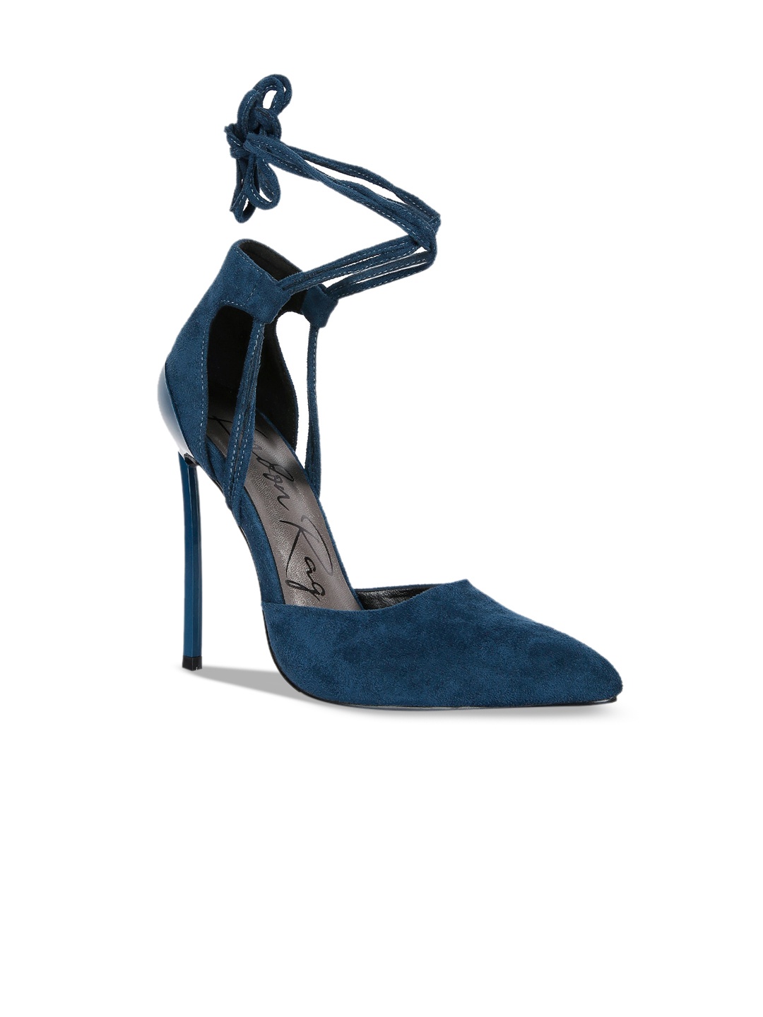 

London Rag Women Suede Party Stiletto Pumps, Teal