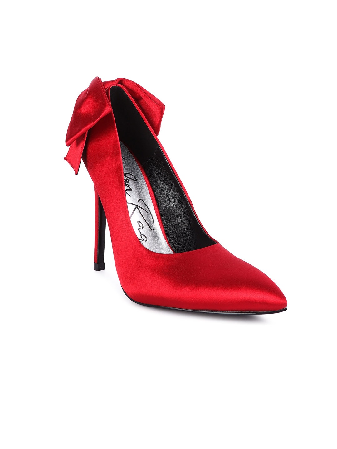 

London Rag Stiletto Pumps with Bows, Red