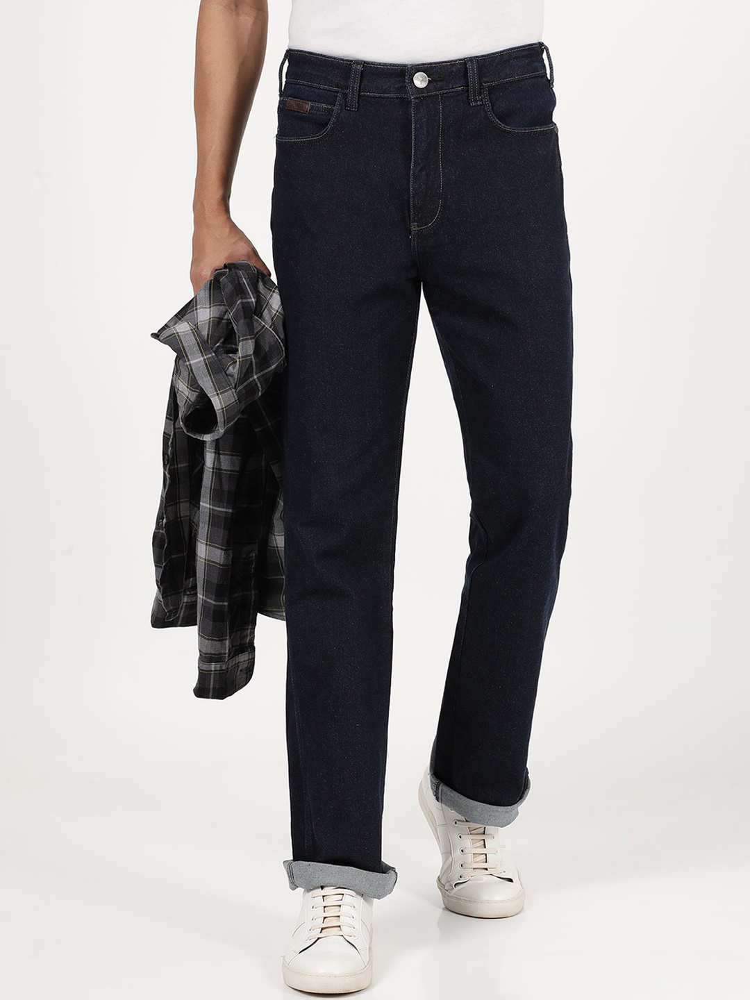 

Wrangler Men Blue Dark Shade Cotton Jeans