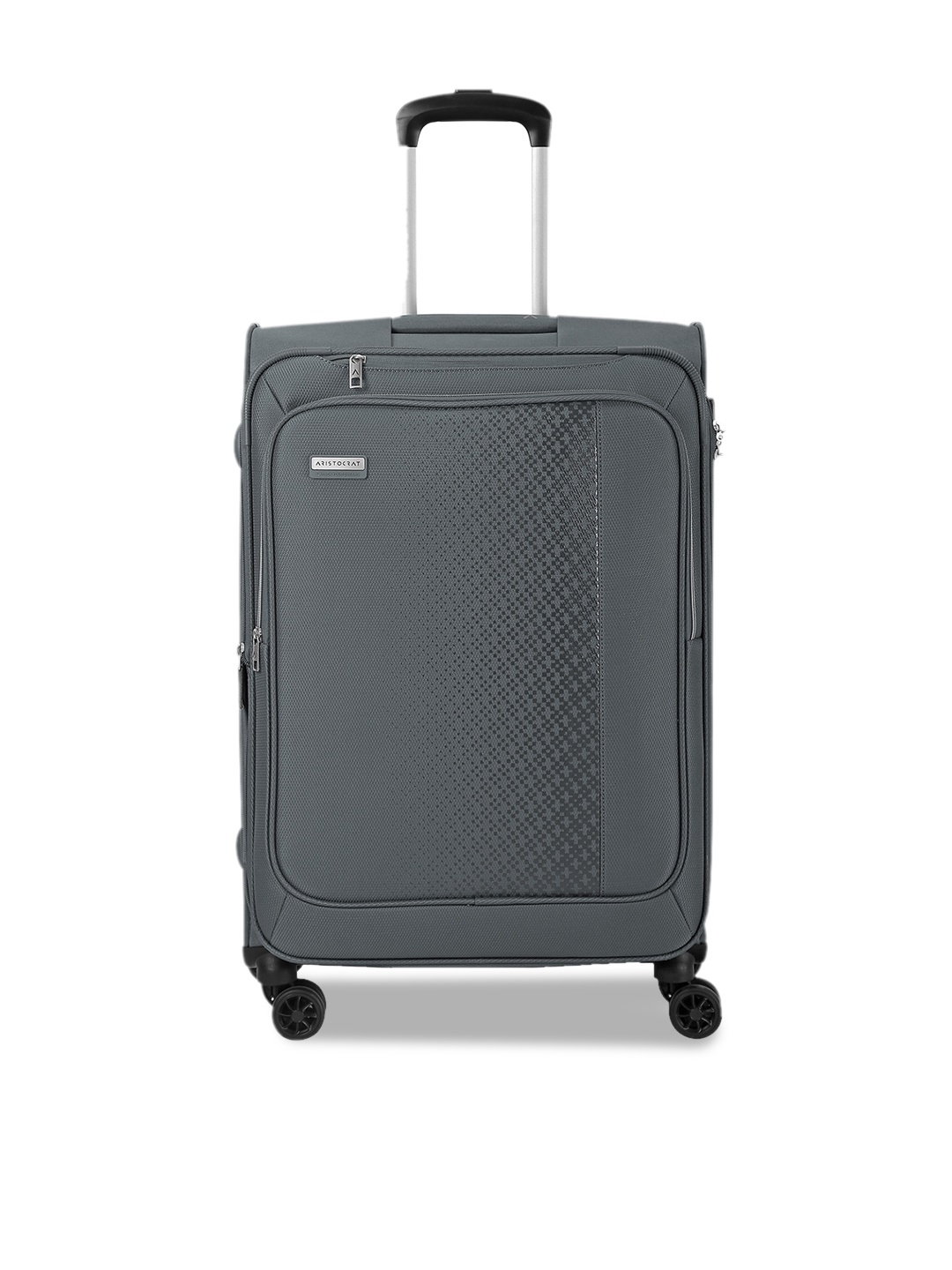 

Aristocrat Sonata Plus Star Exp Textured Soft-Sided Large Trolley Suitcase, Grey