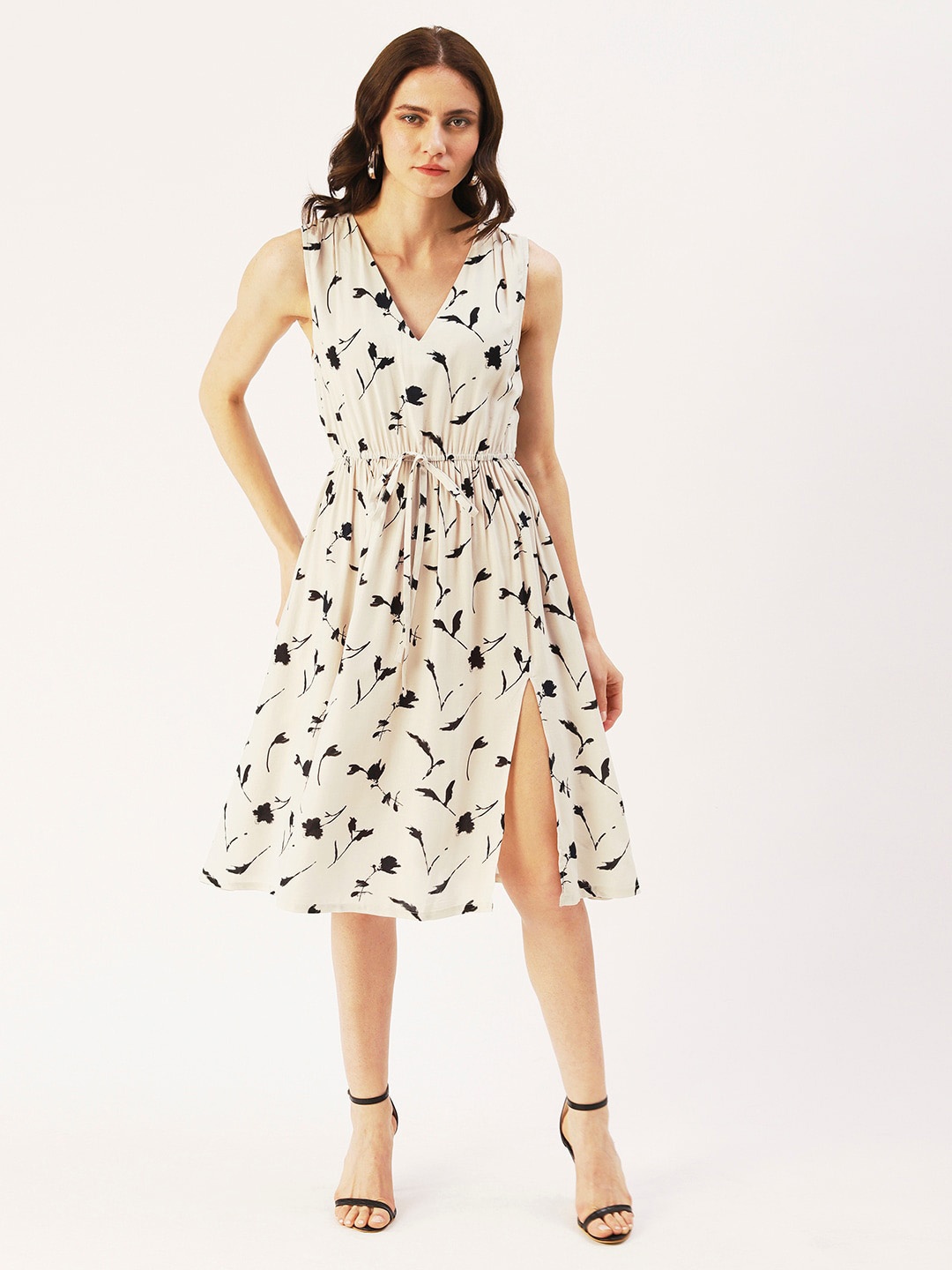 

DressBerry Floral Printed Dress, Off white