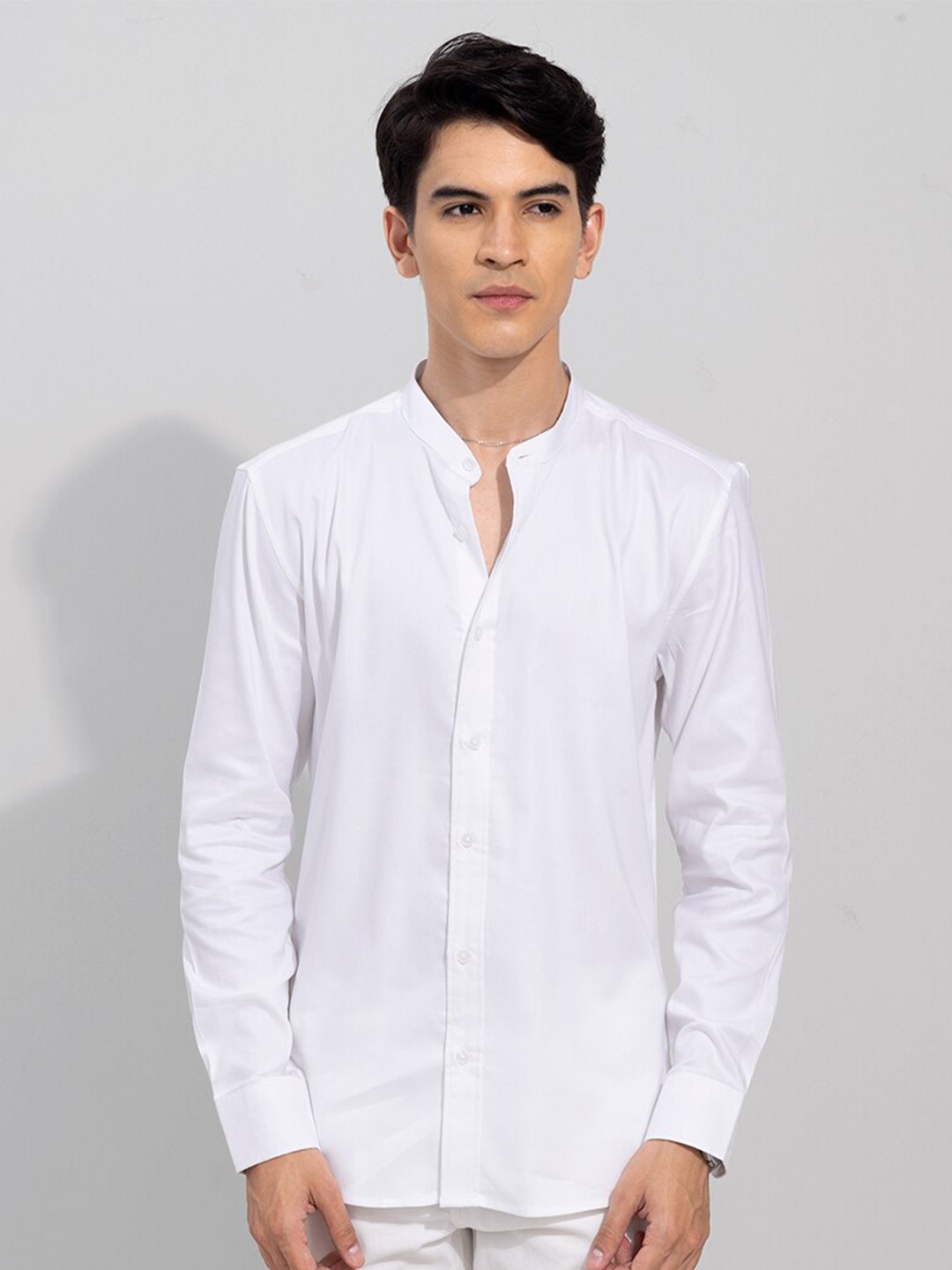 

Snitch Men Slim Fit Cotton Casual Shirt, White