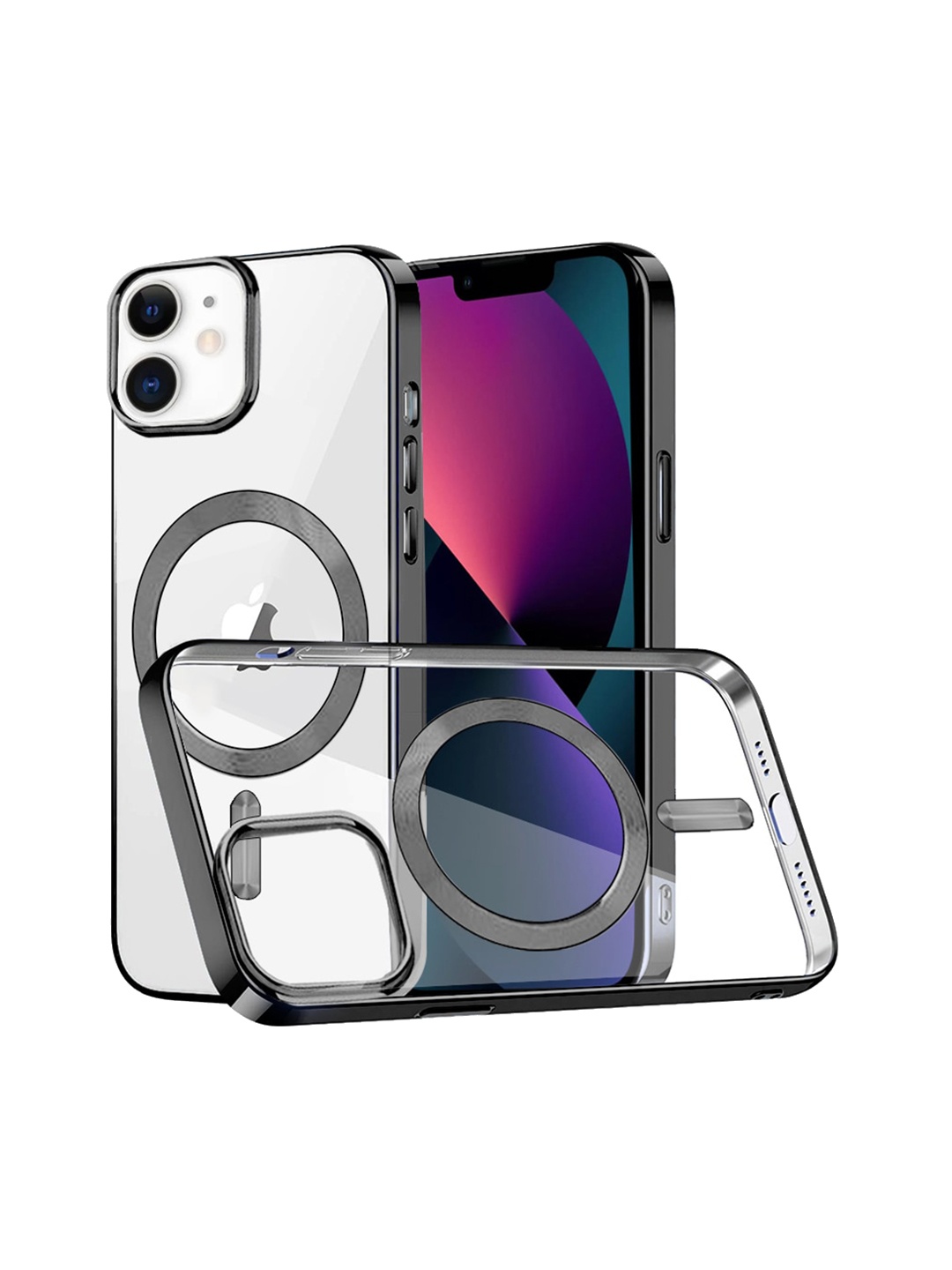 

Karwan iPhone 12 Phone Back Case, Black