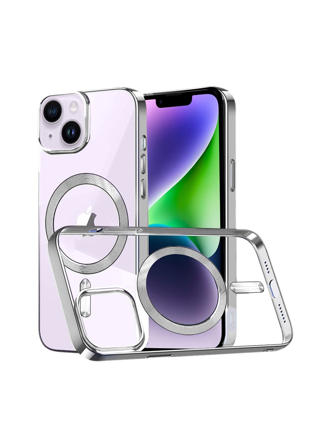 

Karwan iPhone 14 Plus Back Cover, Silver