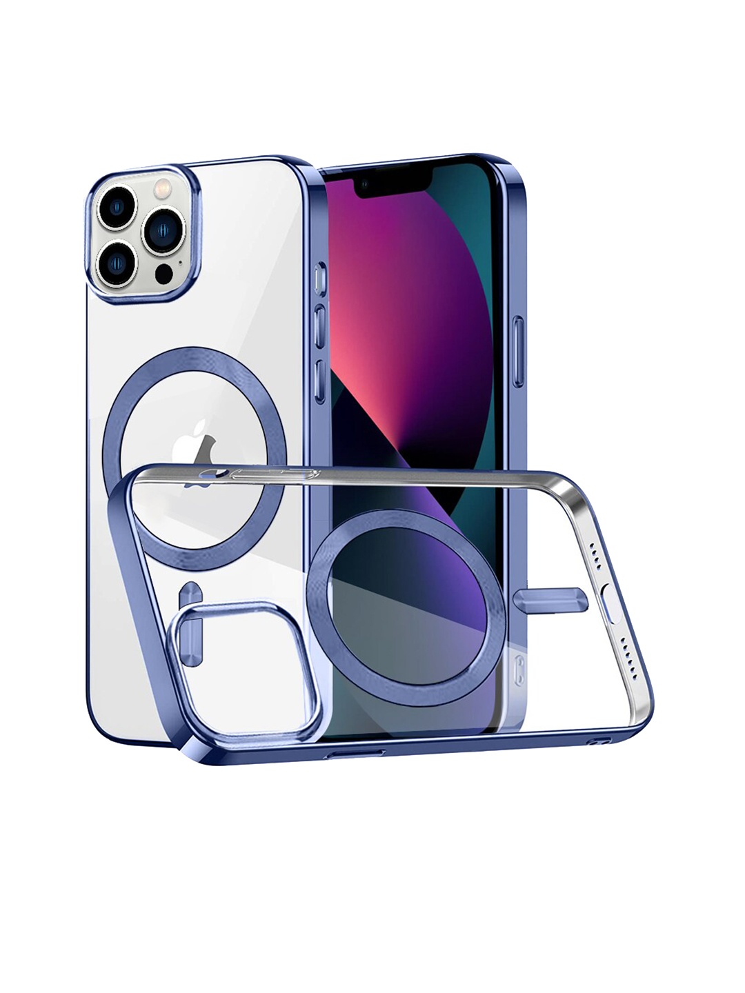 

Karwan iPhone 12 ProMax Phone Back Case & Cover, Blue