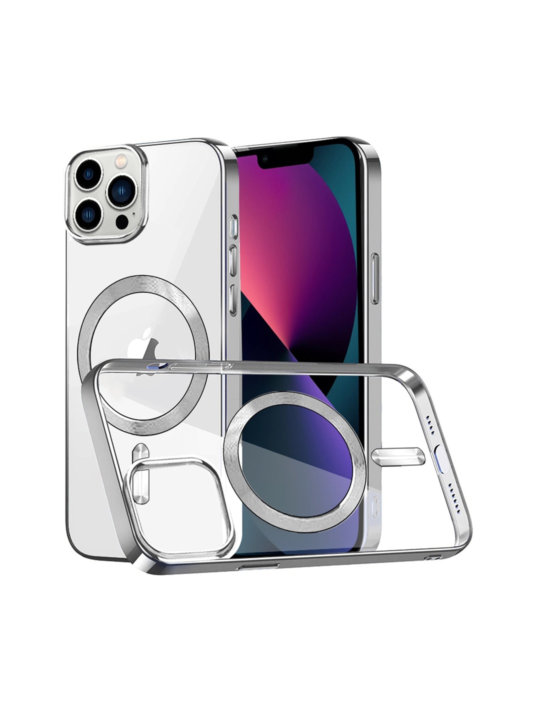 

Karwan iPhone 13 Pro Max Phone Back Case, Silver