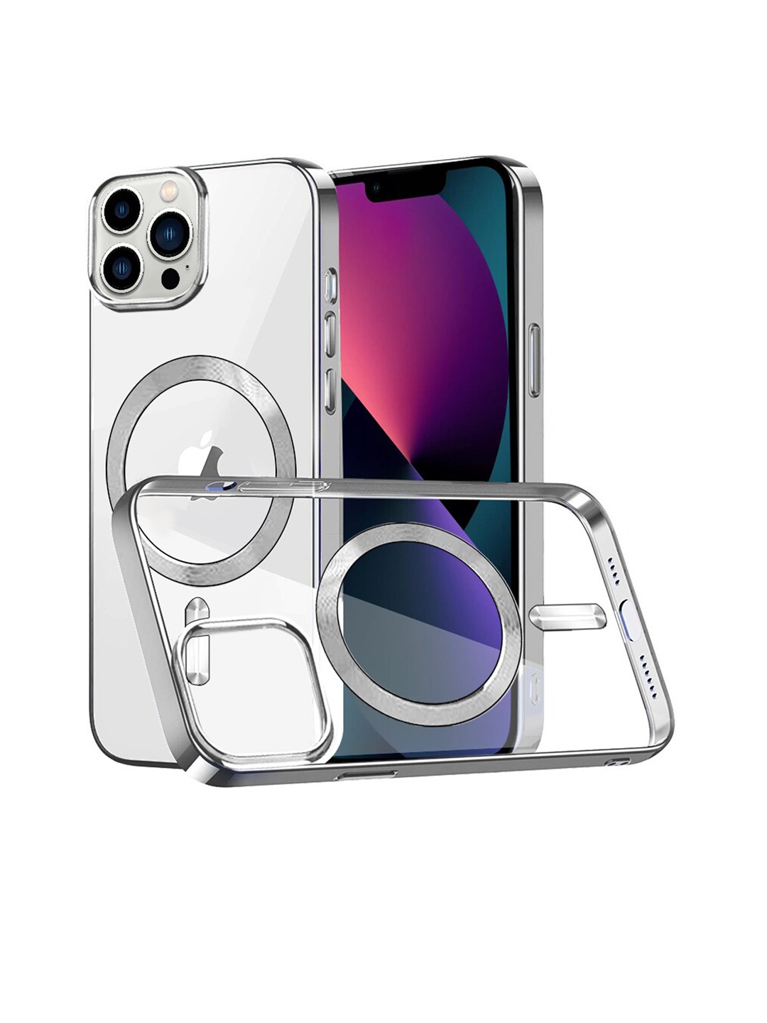 

Karwan Apple iPhone 13 Pro Back Case, Silver