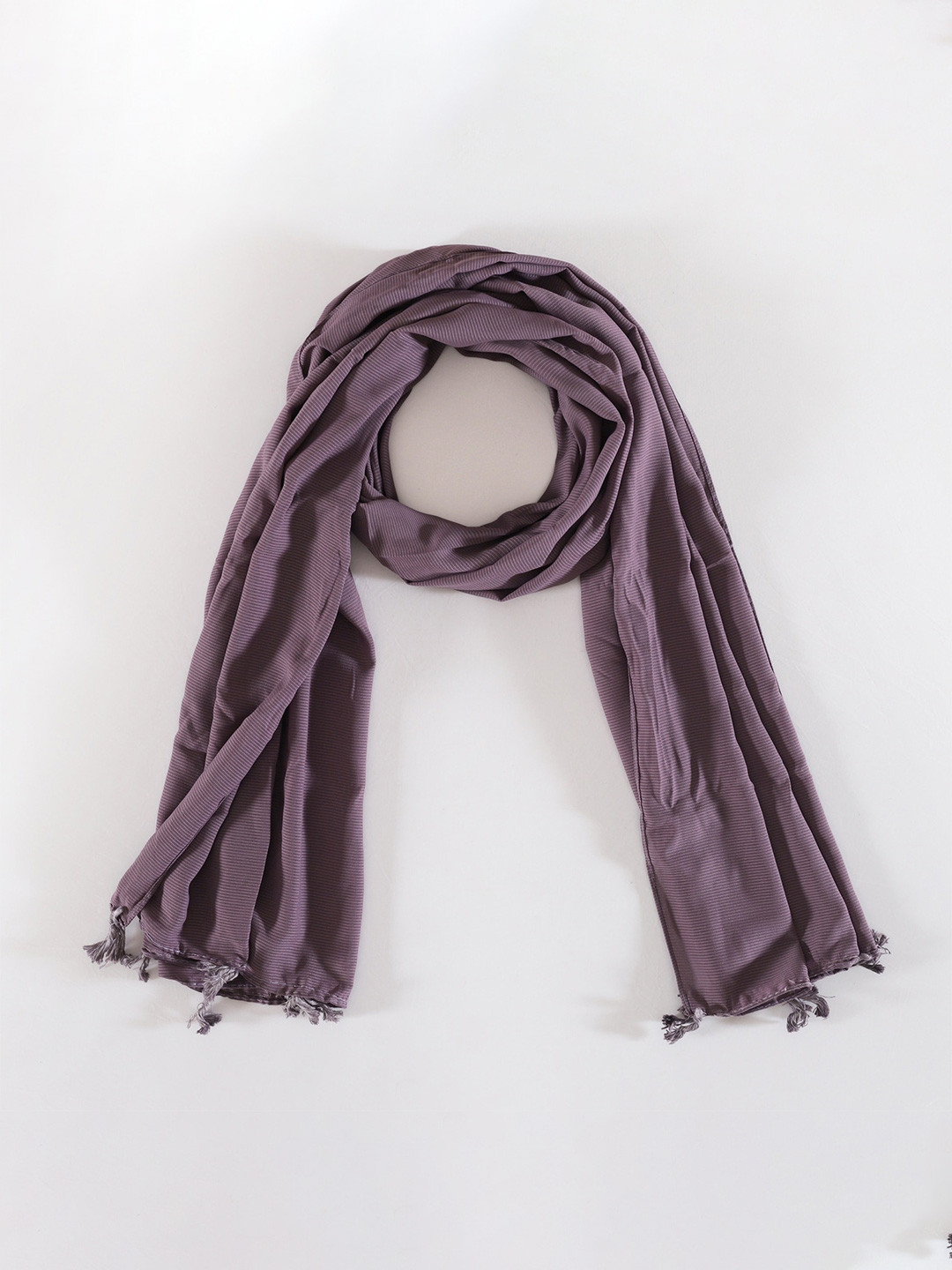 

HANDICRAFT PALACE Striped Scarf, Purple