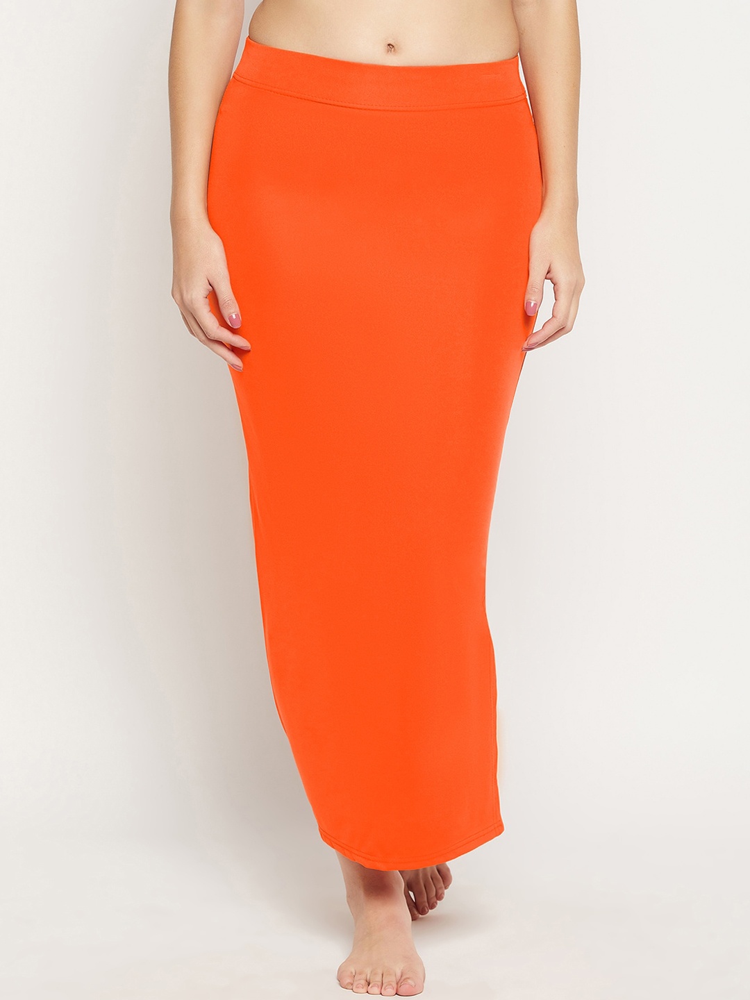 

SECRETS BY ZEROKAATA Women Seamless Regular-Fit Saree Shapewear, Orange