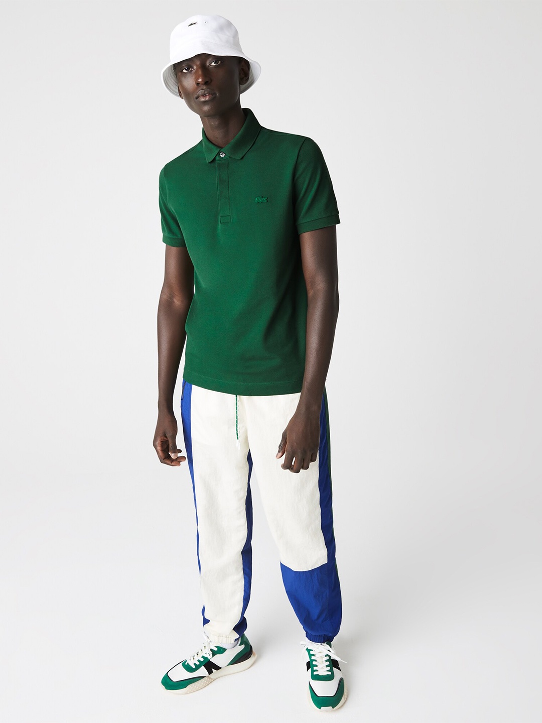

Lacoste Men Cotton Solid Polo Collar T-shirt, Green