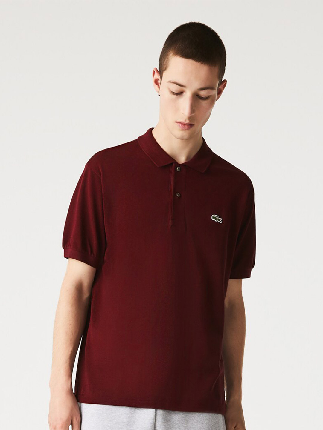 

Lacoste Men Polo Collar T-shirt, Brown