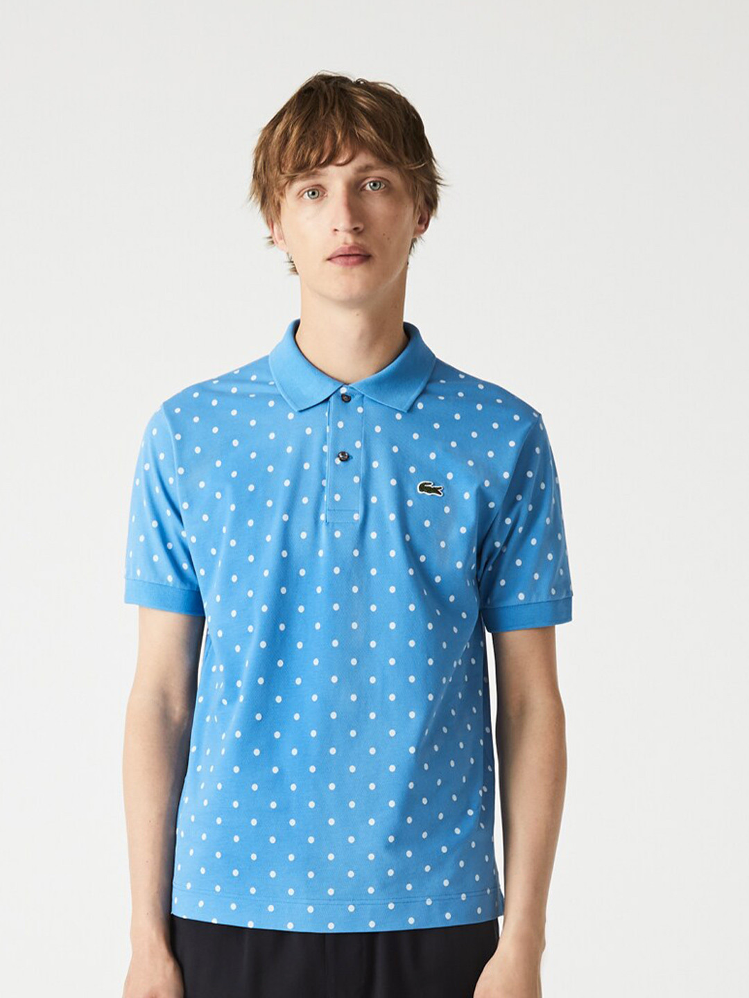 

Lacoste Men Printed Polo Collar Pure Cotton T-shirt, Multi