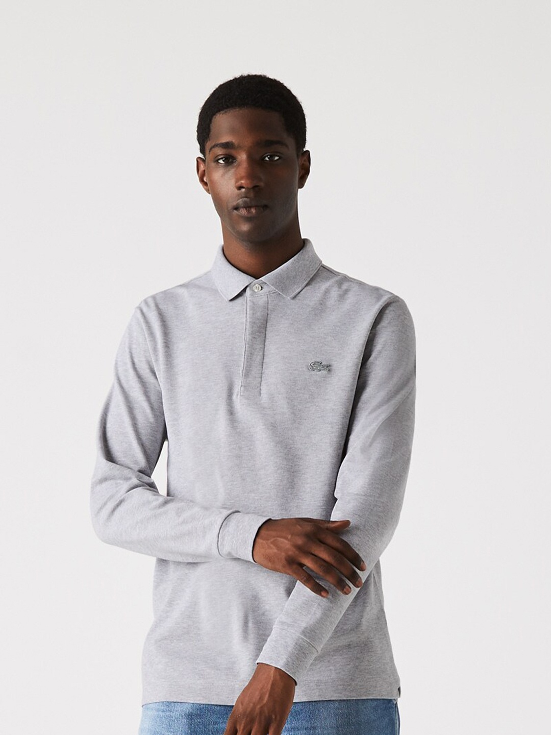 

Lacoste Men Polo Collar T-shirt, Grey