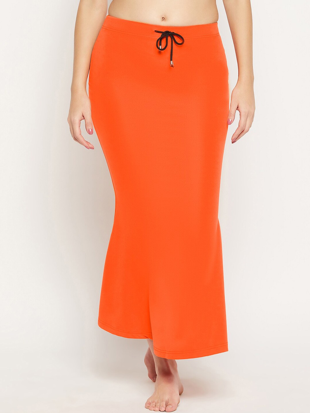 

SECRETS BY ZEROKAATA Mermaid-Fit Stretchable Saree Shapewear, Orange