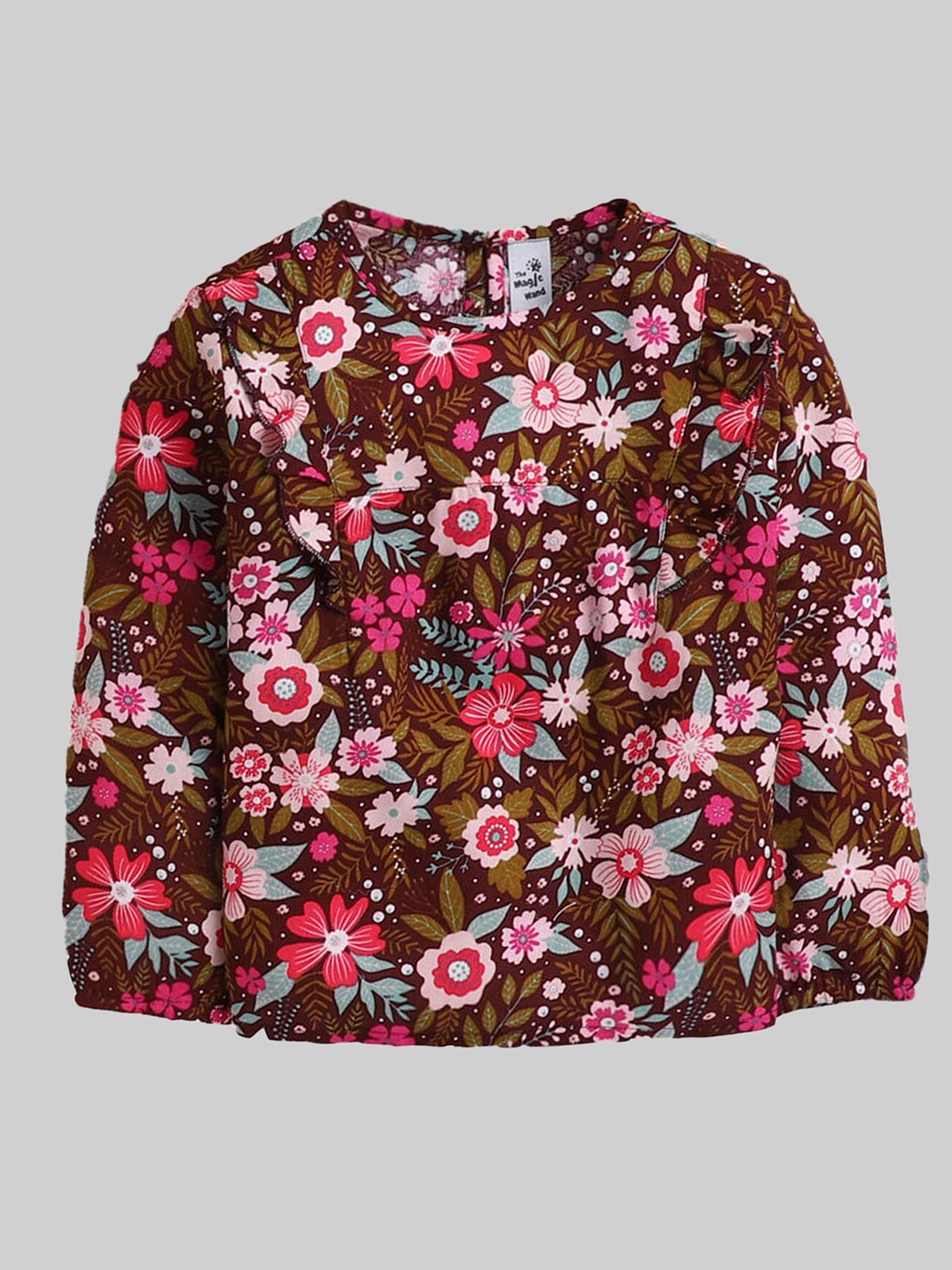 

The Magic Wand Floral Printed Top, Maroon
