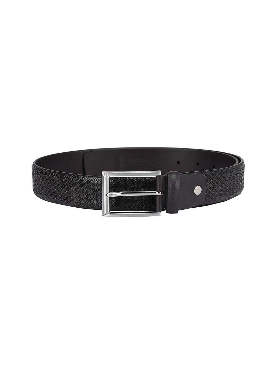 

Da Milano Men Textured Leather Formal Belt, Brown