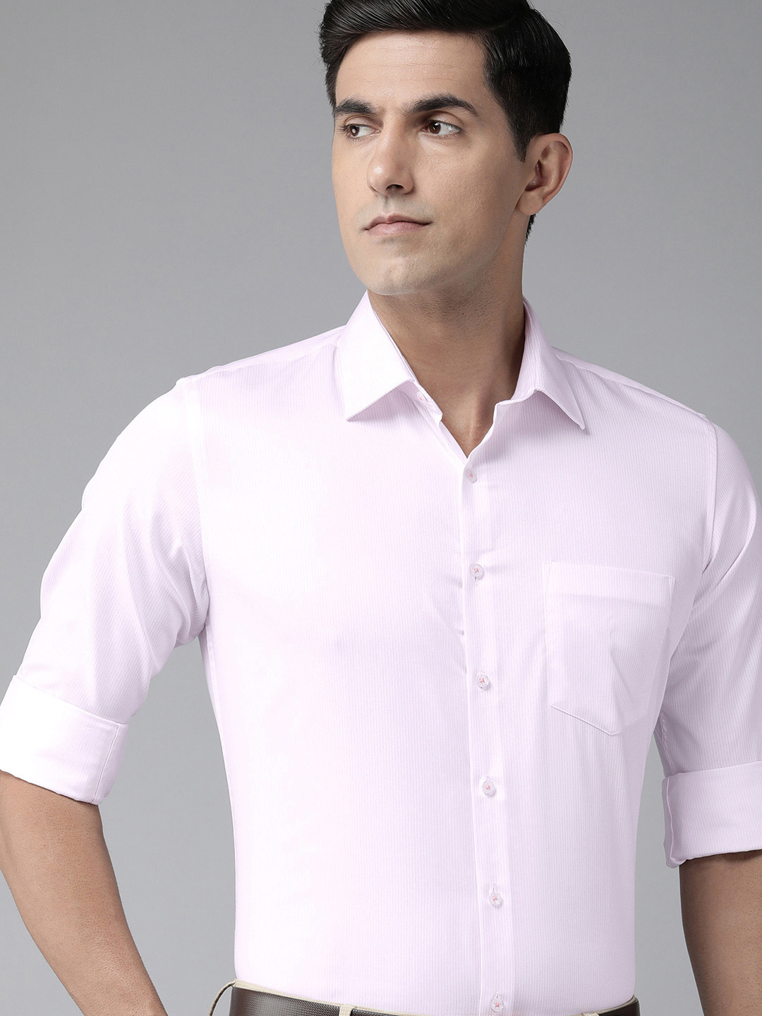

Van Heusen Men Pink Manhattan Slim Fit Casual Shirt