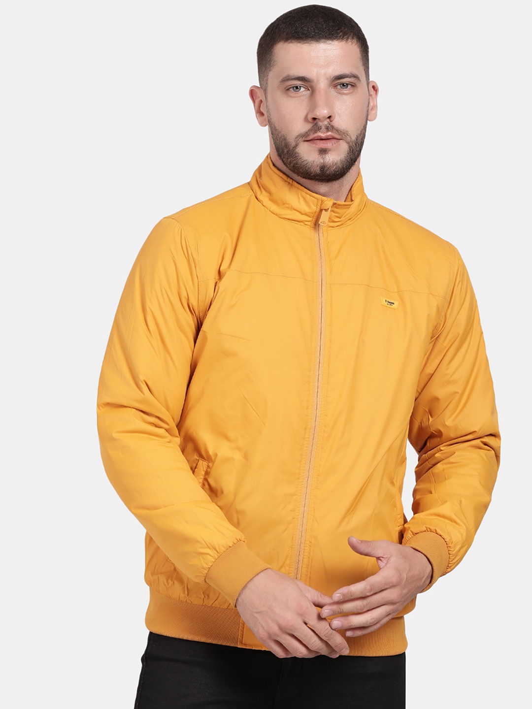 

t-base Men Windcheater Bomber Jacket, Mustard