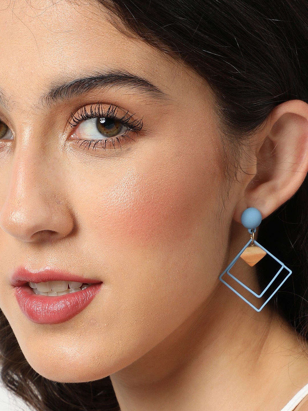 

SOHI Contemporary Drop Earrings, Blue