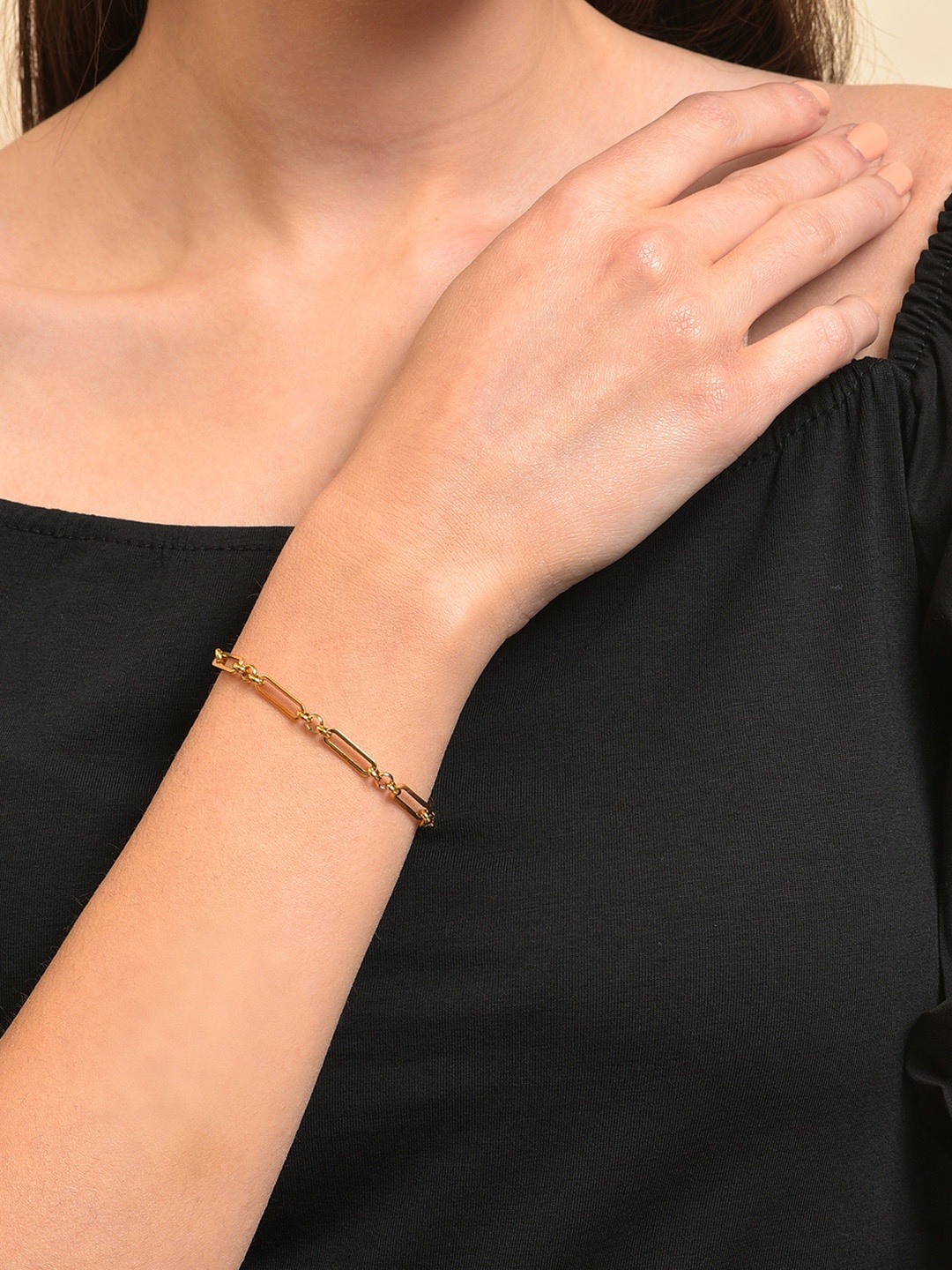 

SOHI Women Gold-Plated Link Bracelet