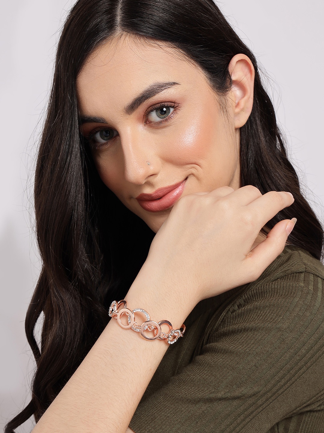 

SOHI Women Gold-Plated Wraparound Bracelet