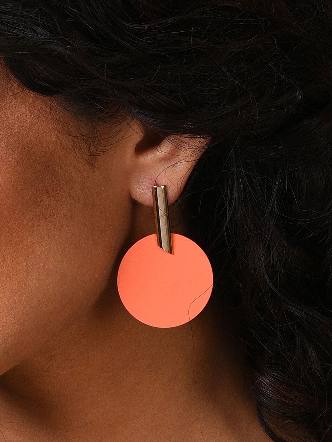 

SOHI Contemporary Drop Earrings, Orange