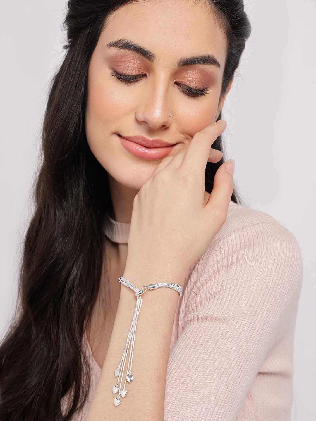 

SOHI Women Silver-Plated Link Bracelet