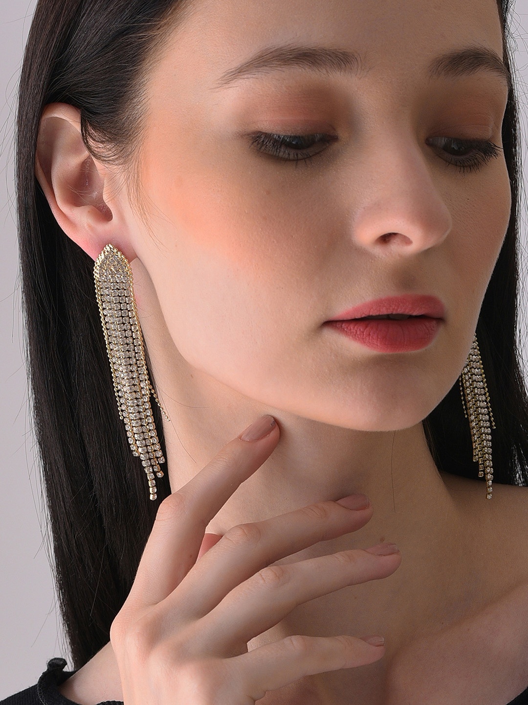 

SOHI Contemporary Drop Earrings, Gold