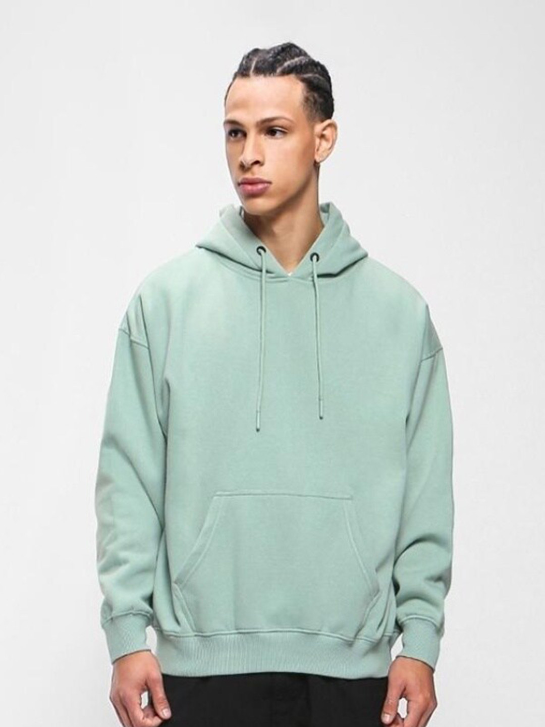 

Bewakoof Men Oversized Hoodie, Green
