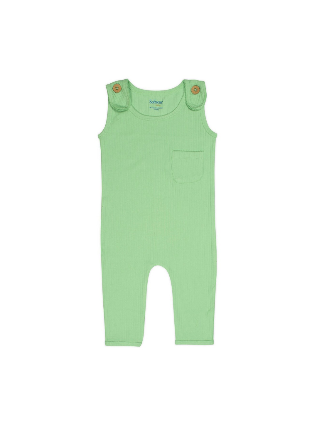 

Softsens Infant Sleeveless Ribbed Romper, Green