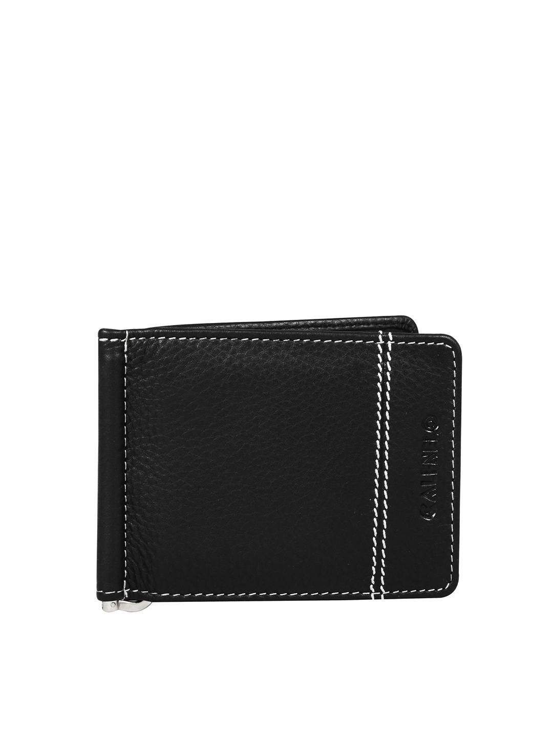 

CALFNERO Unisex Leather Card Holder, Black