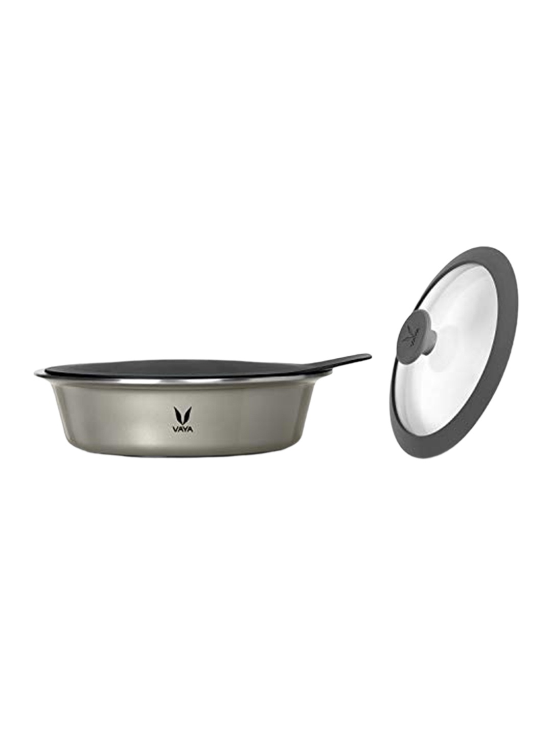 

Vaya BPA Free Stainless Steel Casserole With Lid 1.1 Litre, Grey