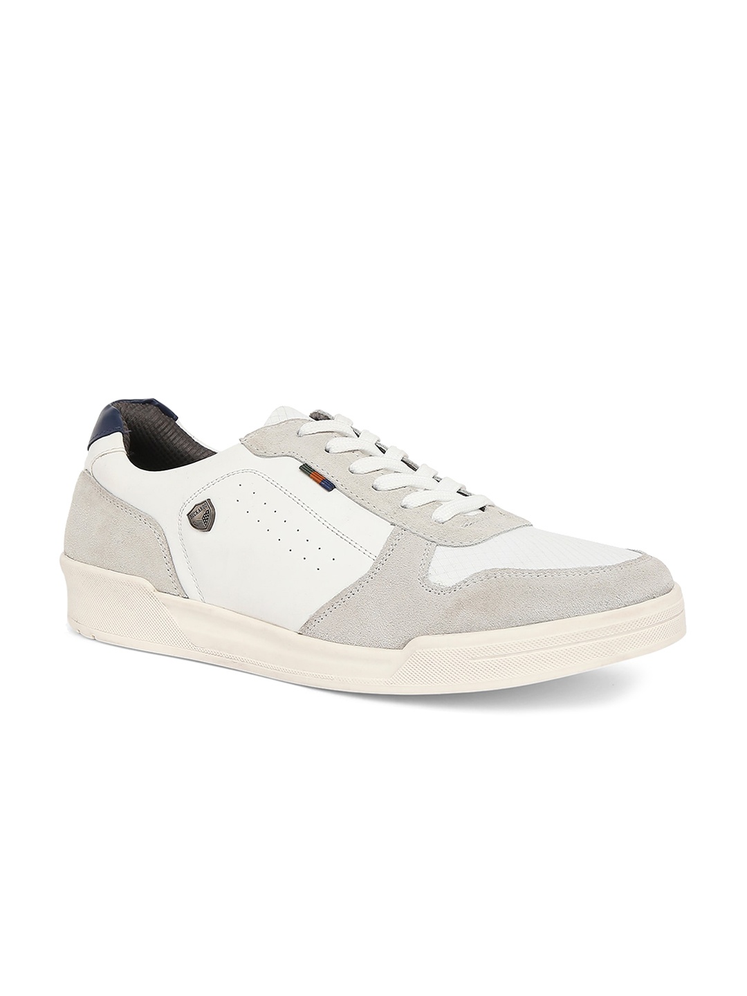 

Buckaroo Men Colourblocked Leather Sneakers, White