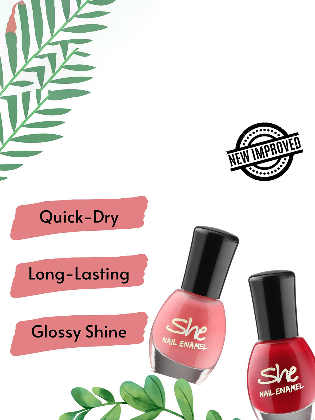 

Archies Set Of 2 She Make Up Nail Polish - Neon Orange 211