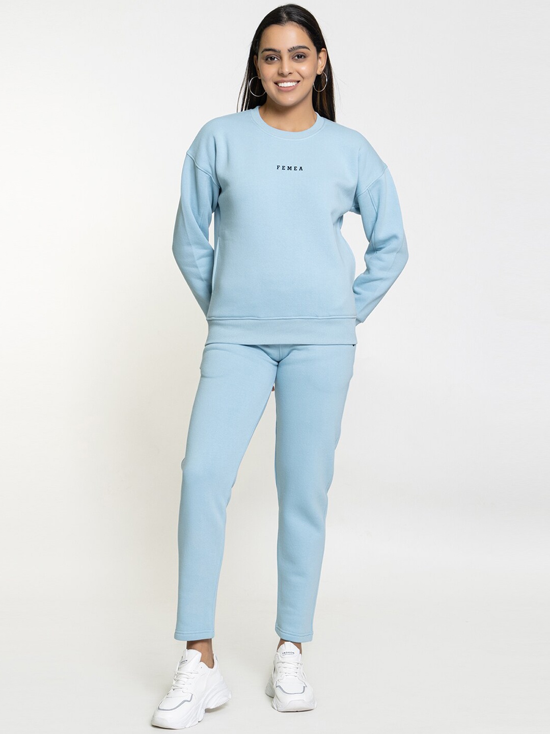 

FEMEA Women Fleece Tracksuit, Blue