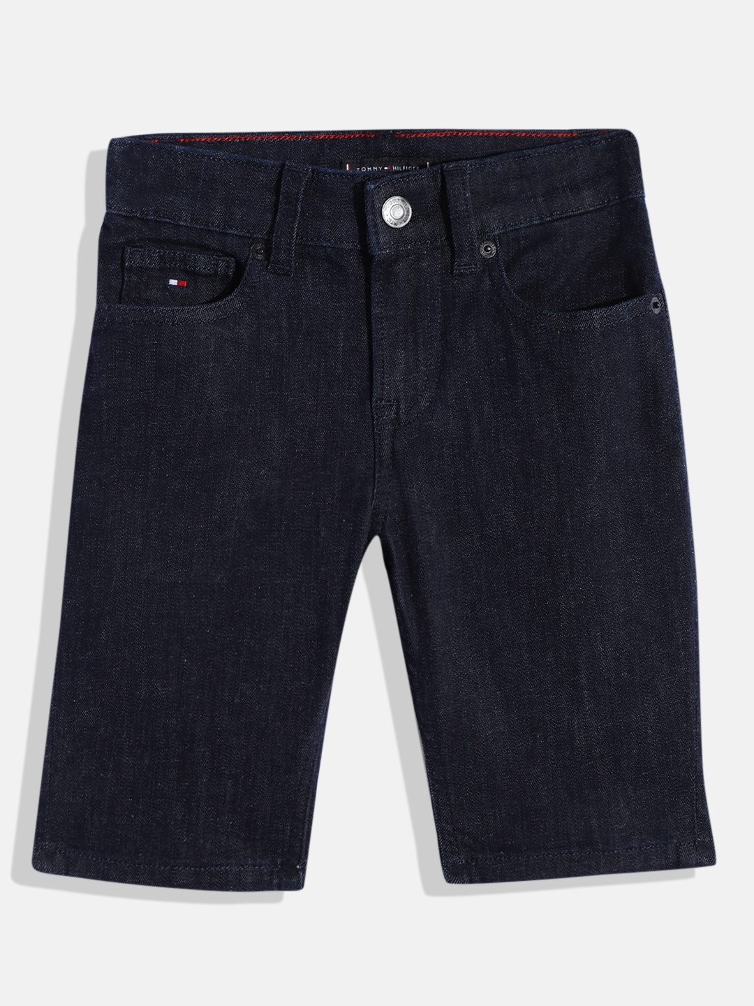 

Tommy Hilfiger Boys Solid Denim Shorts, Navy blue