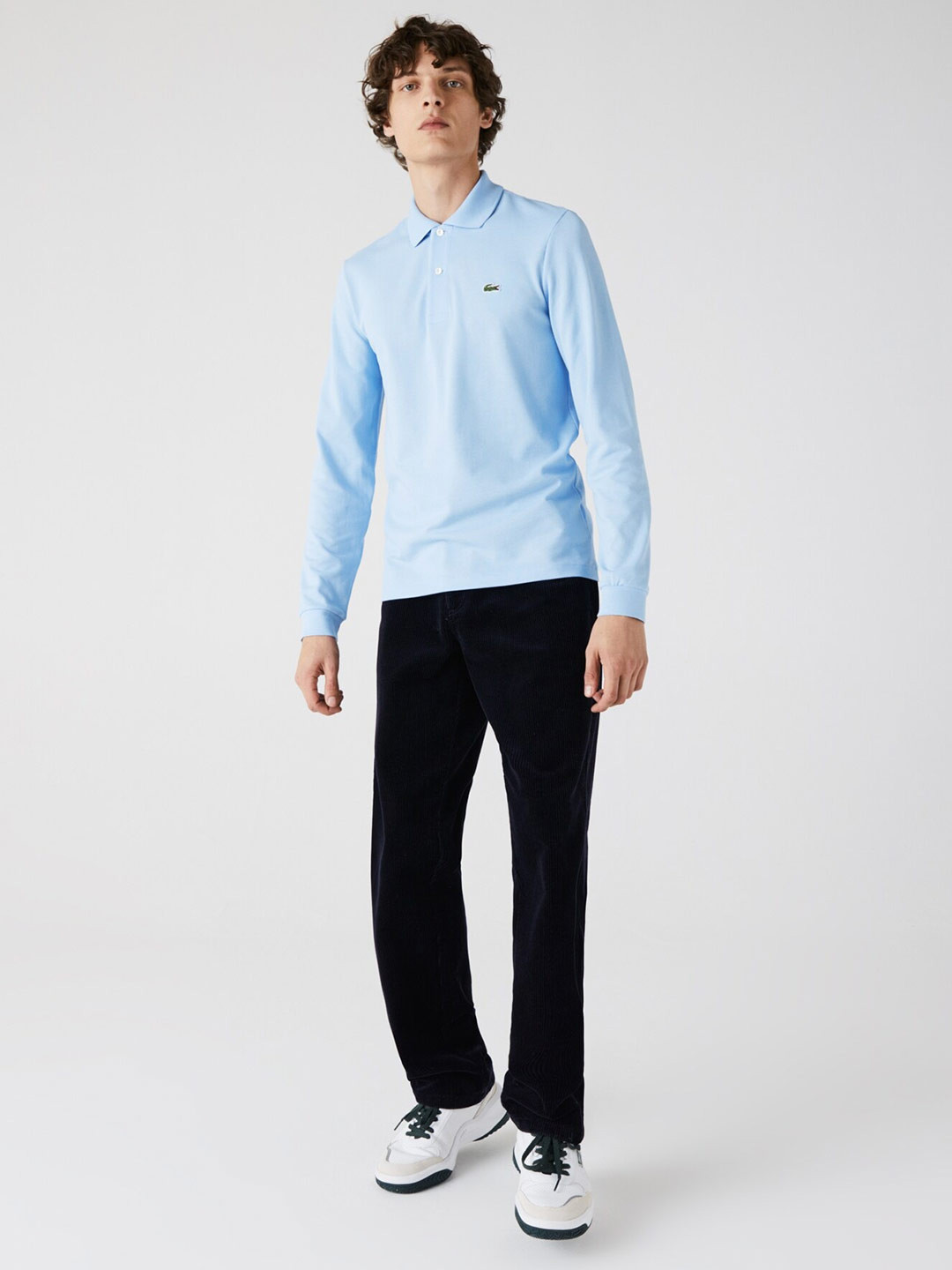 

Lacoste Men Pure Cotton Polo Collar T-shirt, Blue