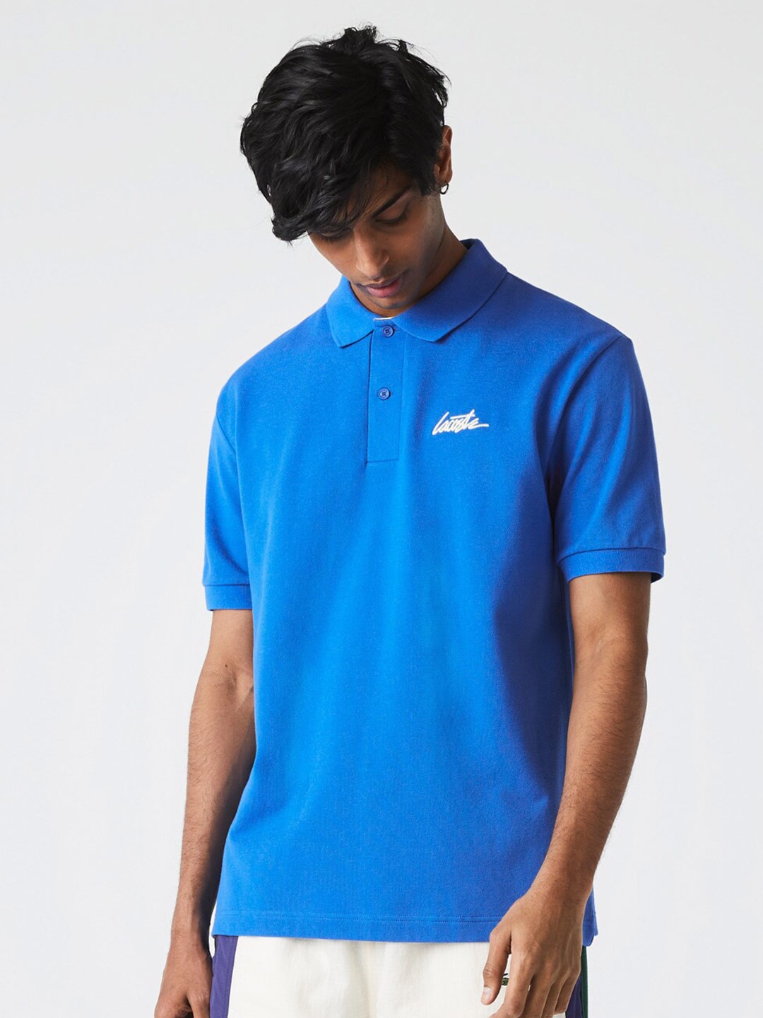 

Lacoste Men Polo Collar Loose T-shirt, Multi