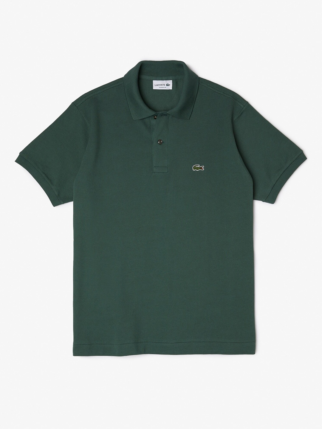 

Lacoste Men Cotton Regular Fit Polo Collar T-shirt, Green
