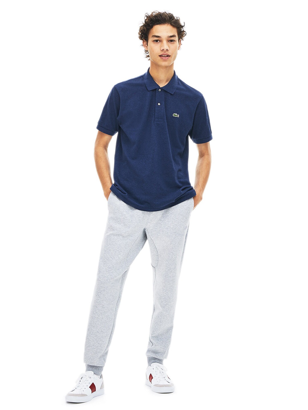 

Lacoste Men Pure Cotton Polo Collar T-shirt, Blue
