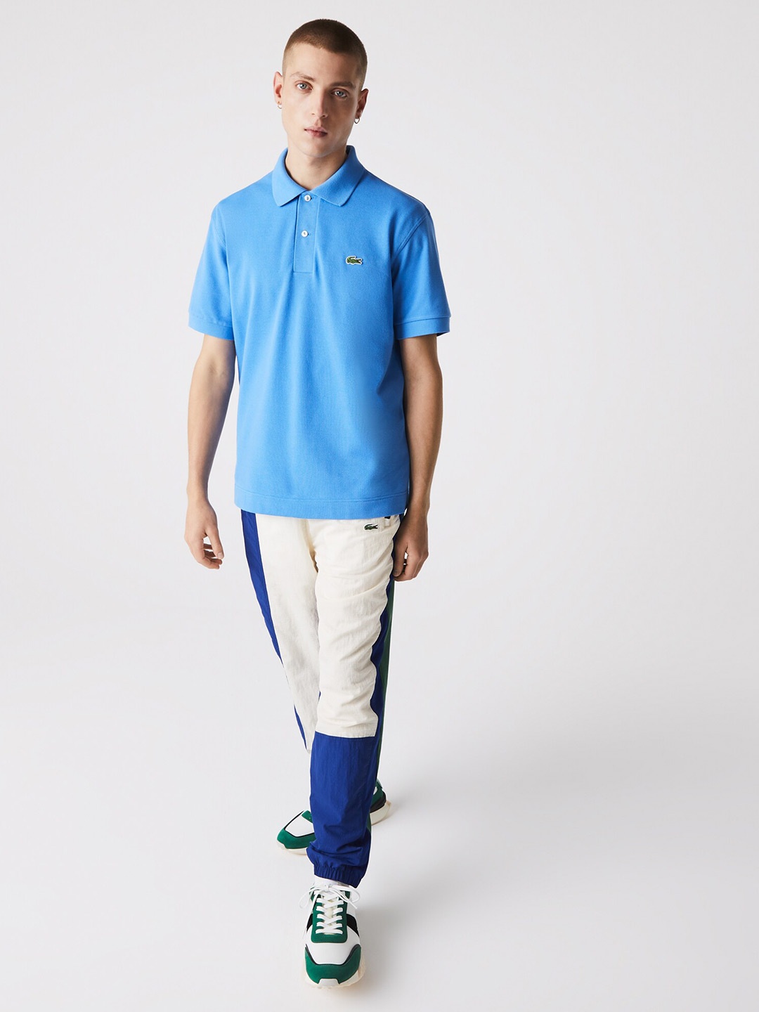 

Lacoste Men Polo Collar Pure Cotton T-shirt, Blue