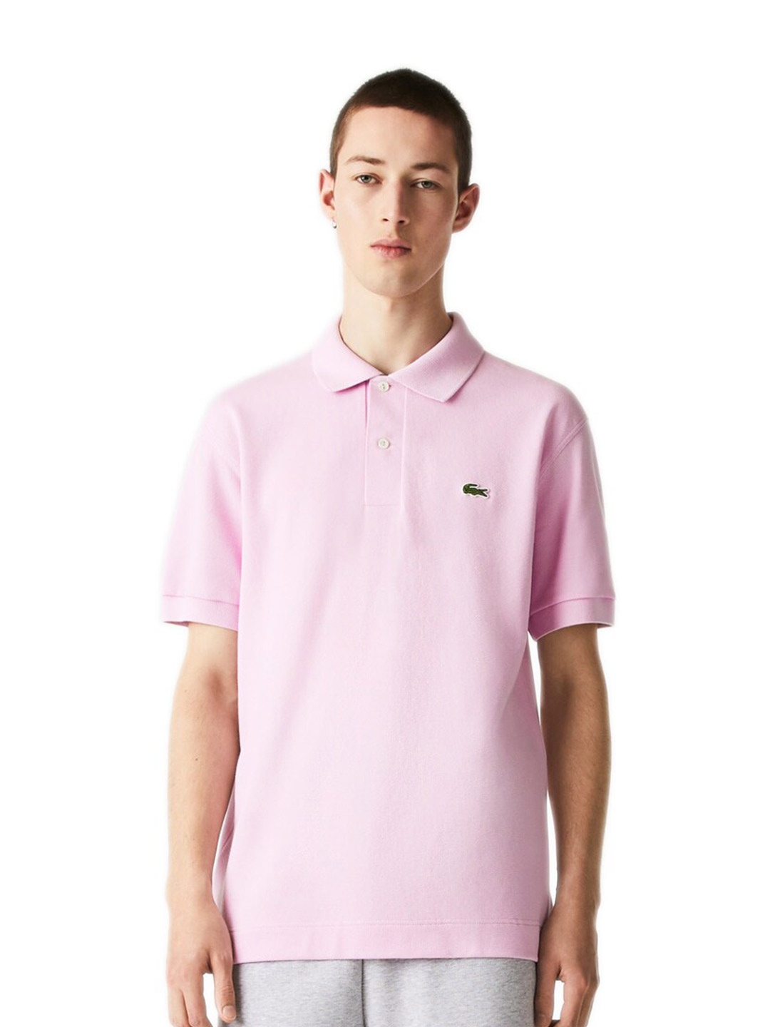 

Lacoste Men Polo Collar Pure Cotton T-shirt, Pink