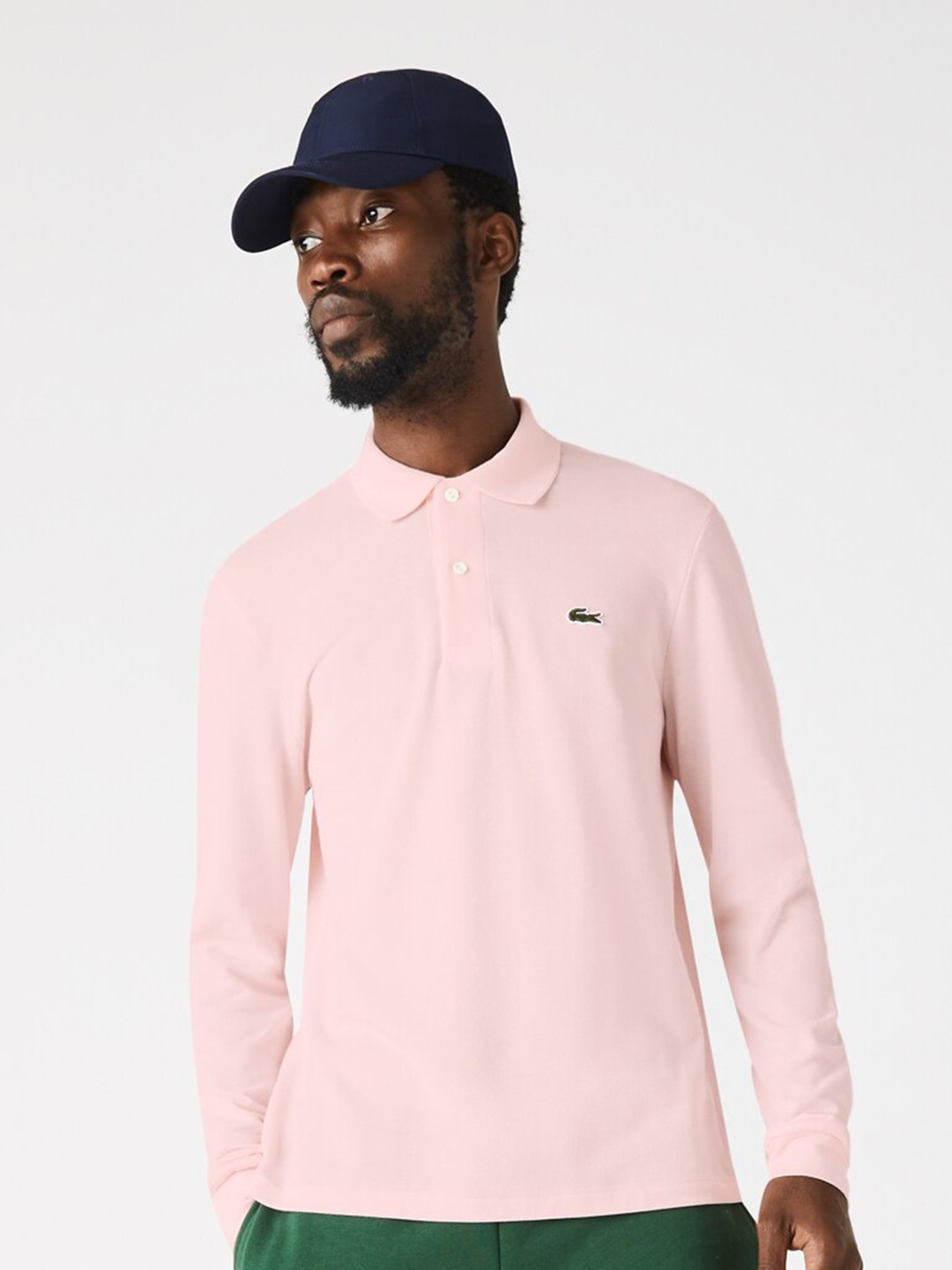 

Lacoste Men Polo Collar Pure Cotton T-shirt, Pink