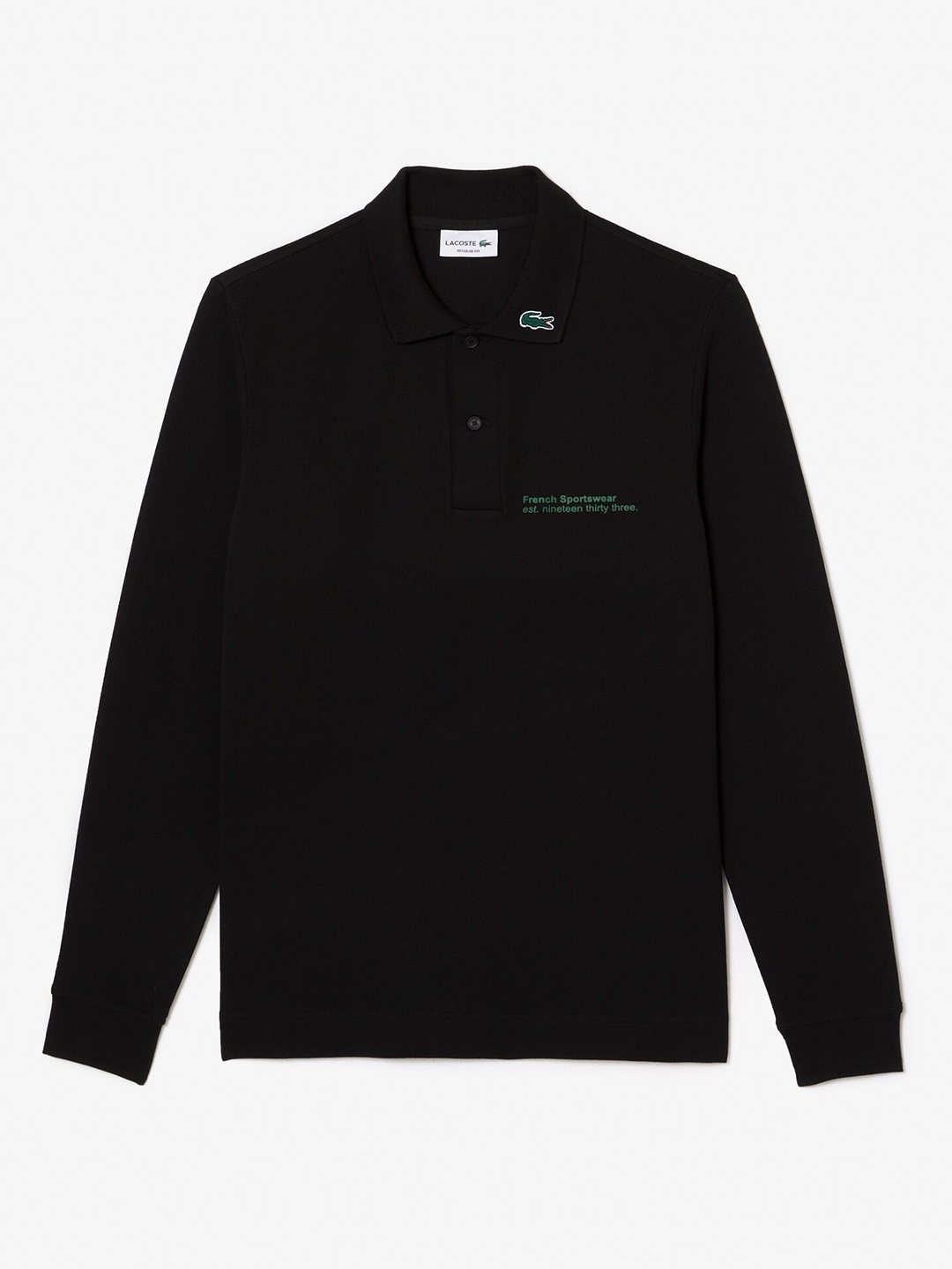 

Lacoste Men Polo Collar Pure Cotton T-shirt, Black