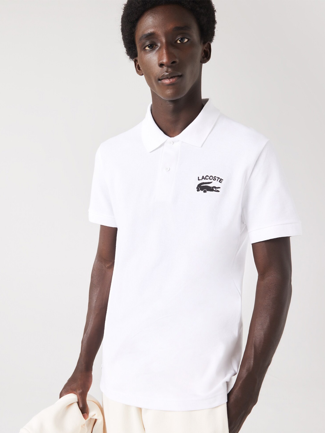 

Lacoste Men Polo Collar T-shirt, White