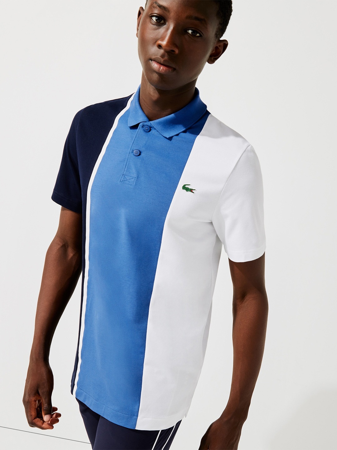 

Lacoste Men Colourblocked Polo Collar T-shirt, Multi